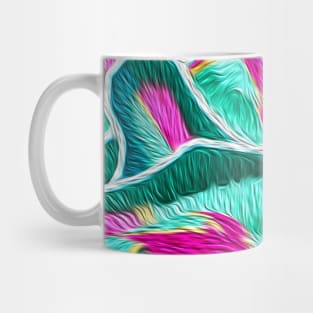 POWER colorful oil paint digital art tracing Mug